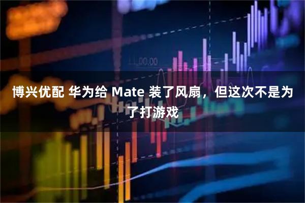 博兴优配 华为给 Mate 装了风扇,但这次不是为了打游戏