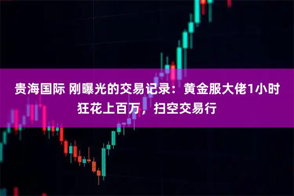 贵海国际 刚曝光的交易记录：黄金服大佬1小时狂花上百万，扫空交易行