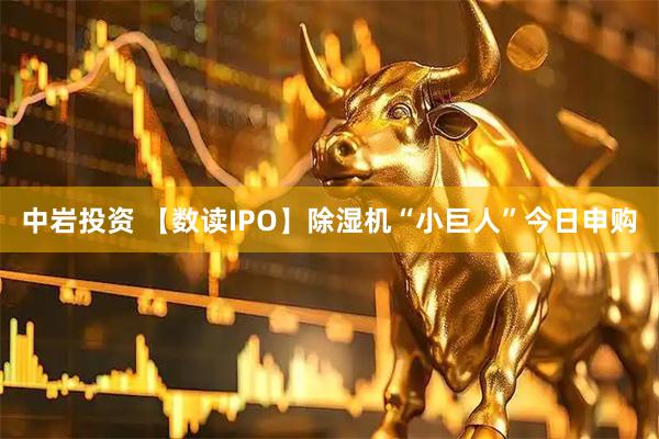 中岩投资 【数读IPO】除湿机“小巨人”今日申购