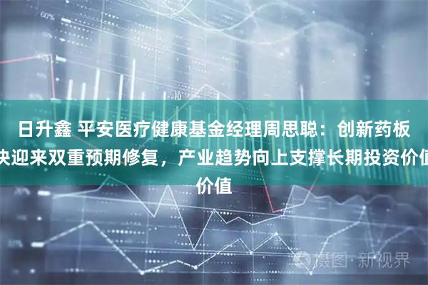 日升鑫 平安医疗健康基金经理周思聪：创新药板块迎来双重预期修复，产业趋势向上支撑长期投资价值